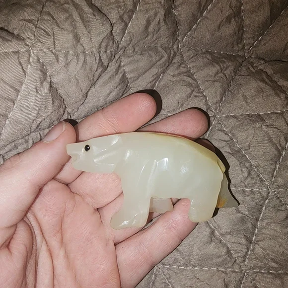 Carved Stone Bear 🐻❄ - Picture 1 of 10